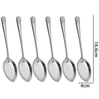 Stainless Steel Flat Bottom Spoon Set