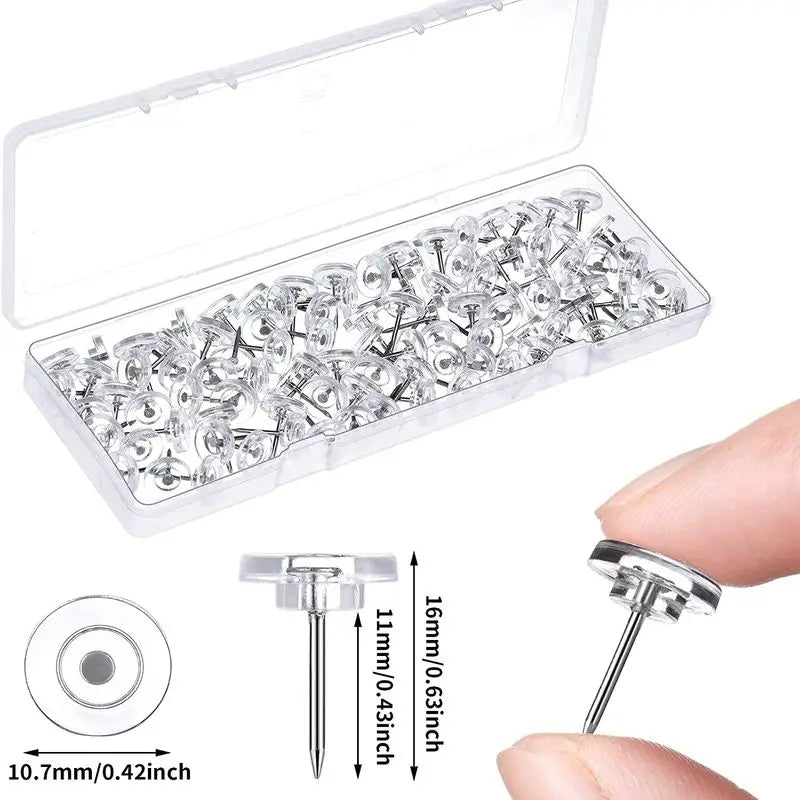 Transparent Push Pins