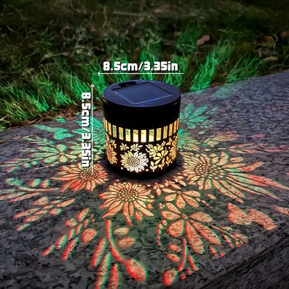 Solar Mandala Projector Garden Wall Light