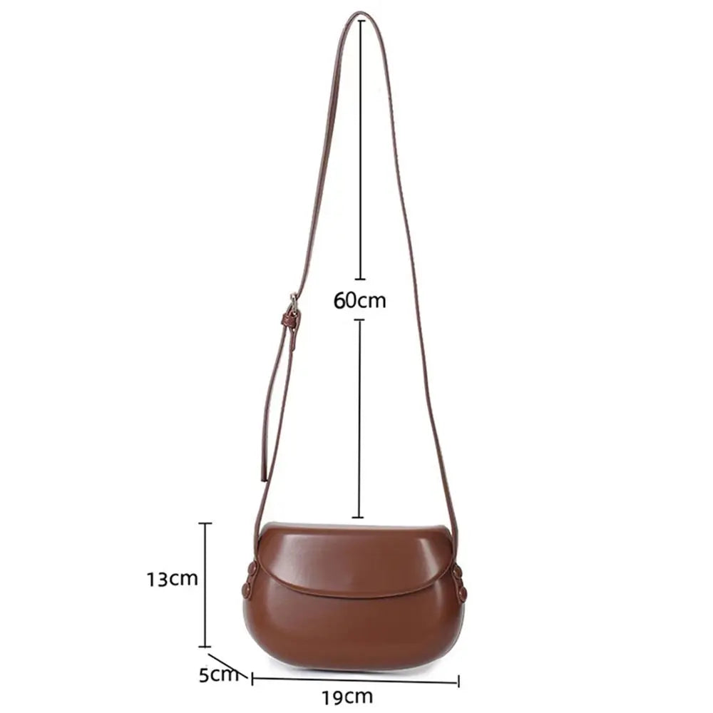 Women’s PU Leather Saddle Crossbody Bag
