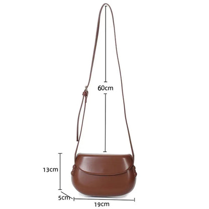 Women’s PU Leather Saddle Crossbody Bag