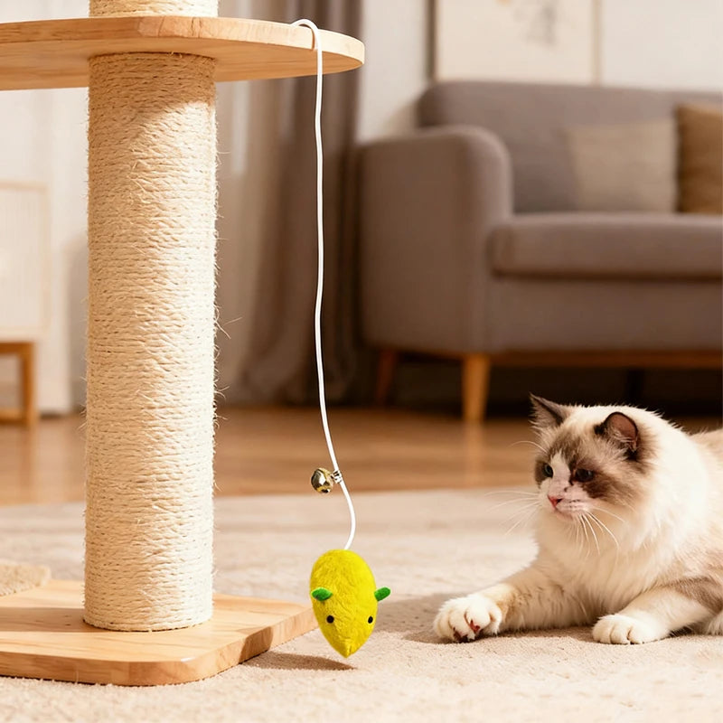 Hanging Cat Mouse Toy