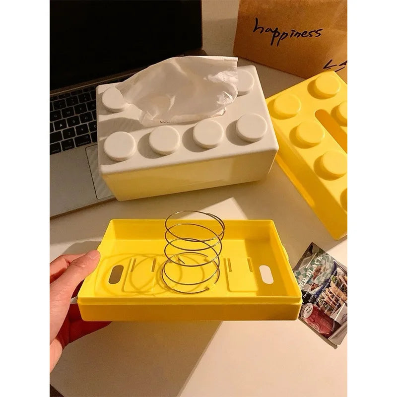 Creative Brick Style Tissue Holder & Organiser
