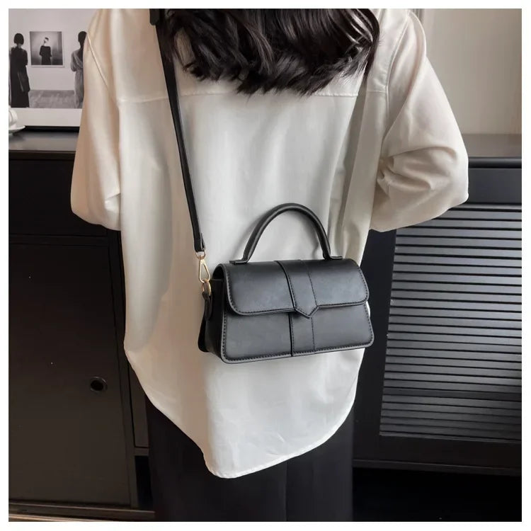 Vintage PU Leather Satchel Shoulder Bag