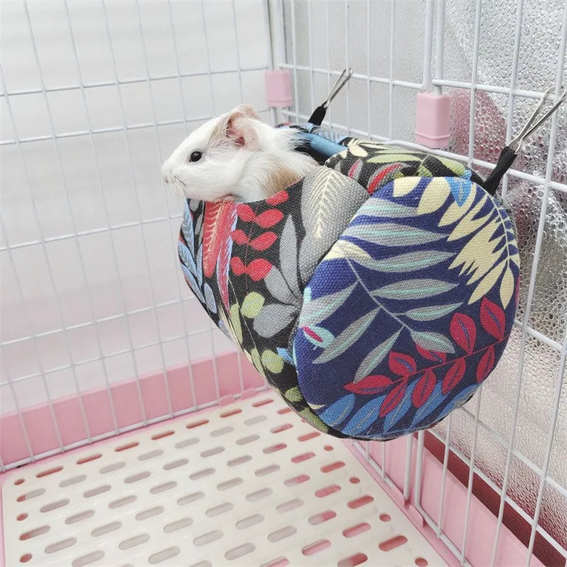 Hamster Hanging House & Soft Cotton Hammock for Small Animals