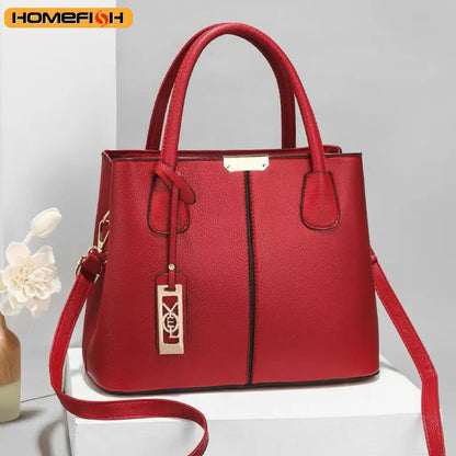 Classic PU Leather Tote Handbag for Women