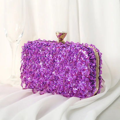 Handmade Beaded Evening Clutch Bag