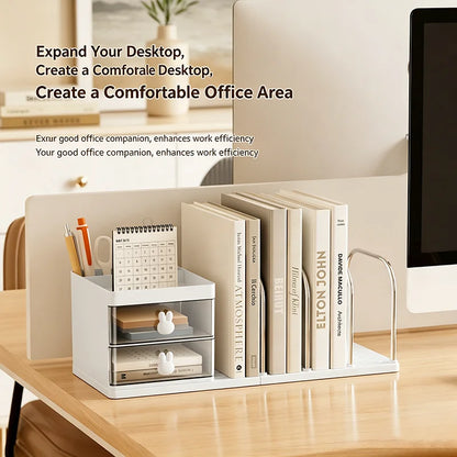 Desktop Book Organizer File Holder Storage Rack