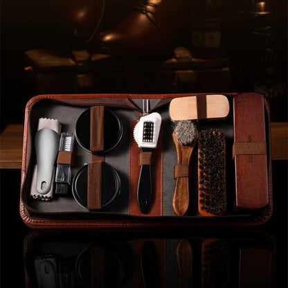 Horsehair Shoe Care Cleaning & Polishing Kit