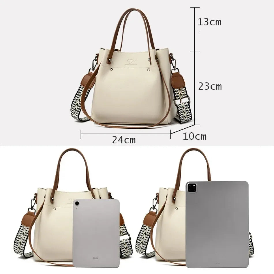 Women’s Microfiber Leather Shoulder Bag