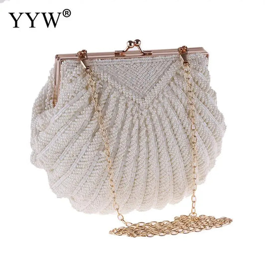 Pearl Shell Evening Clutch Bag