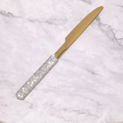 Luxury Diamond 304 Stainless Steel Cutlery Set