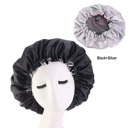 Reversible Satin Bonnet Hair Cap