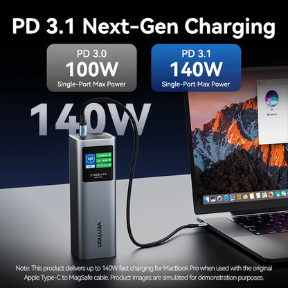 Vention 27000mAh Portable Power Bank140W