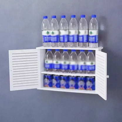 Wall Mounted WiFi Router & Cable Organizer Shelf