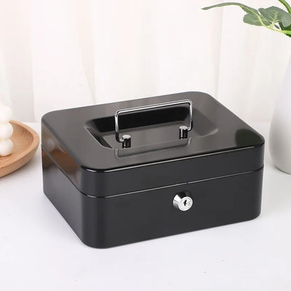 Portable Lockable Metal Cash Box