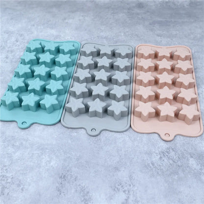 Silicone Five-Pointed Star Chocolate & Ice Cube Mold
