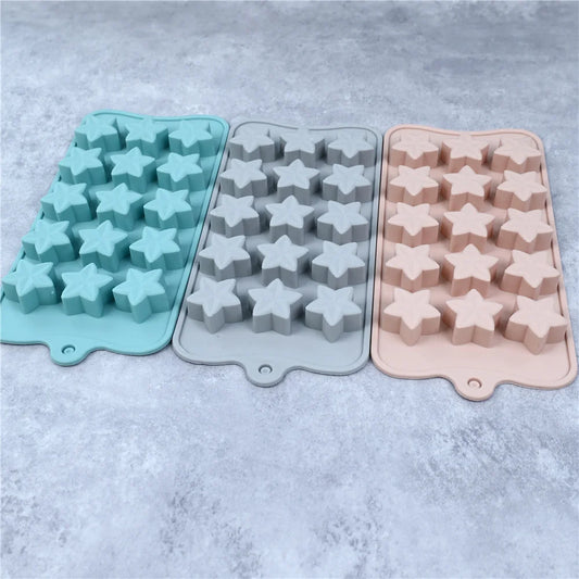 Silicone Five-Pointed Star Chocolate & Ice Cube Mold
