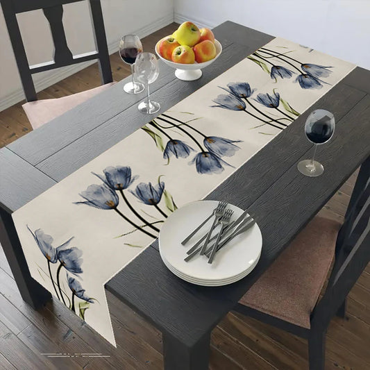 Tulip Linen Table Runner 13×70 Inch