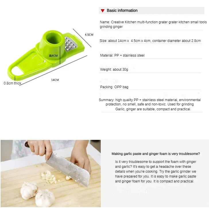 Mini Garlic Press & Grinder