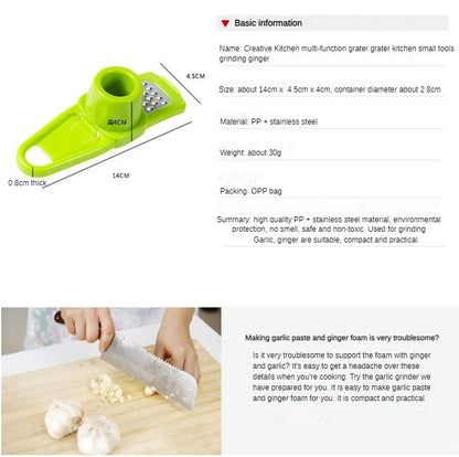 Mini Garlic Press & Grinder
