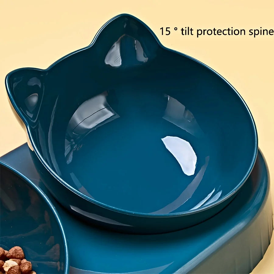 3-in-1 Cat Feeding & Water Station