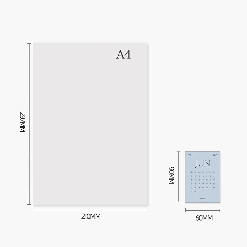 Monthly Calendar Cards for Traveler’s Notebook