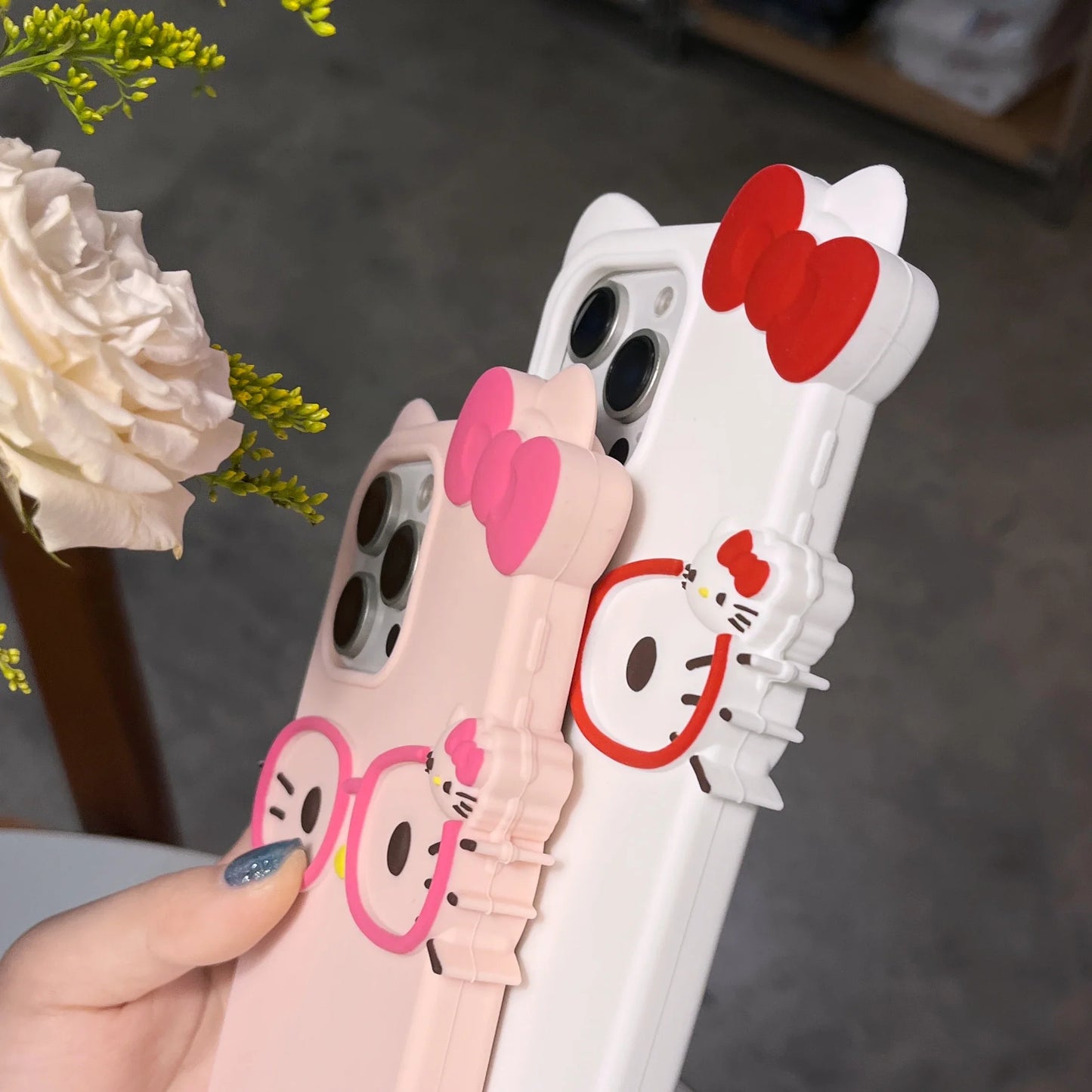 Hello Kitty 3D Silicone Phone Case for iPhone