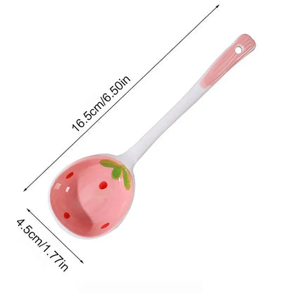 Strawberry Ceramic Spoon
