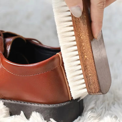 Solid Wood Shoe Cleaning & Polishing Brush