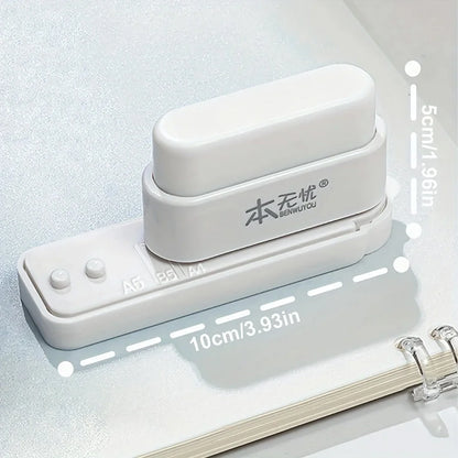Compact 5-Hole Punch for Notebooks, Planners & Office Documents