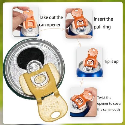 Reusable Beverage Can Opener Set with Protective Cover