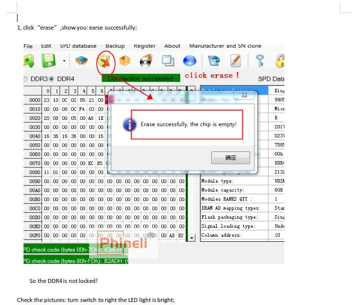 DDR3 & DDR4 Memory SPD BIOS Programmer Tool