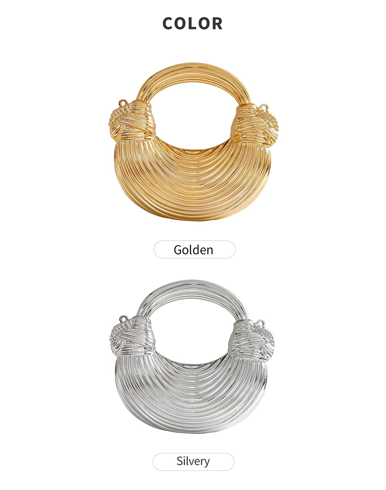 Gold Acrylic Minaudiere Evening Clutch with Chain Strap