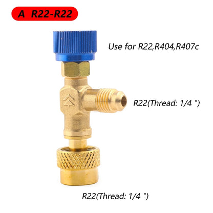 R410A & R22 Refrigerant Charging Safety Valve Adapter