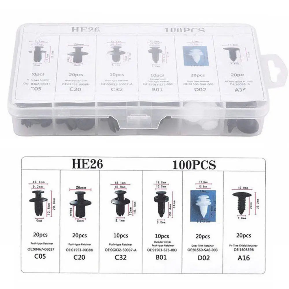 Universal Car Trim Clip Fastener Kit