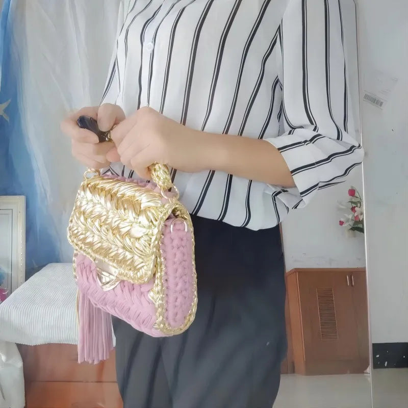 Handwoven Crossbody Satchel Bag