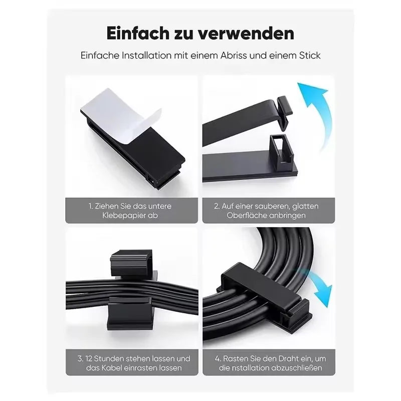 Self-Adhesive Cable Organizer Clips