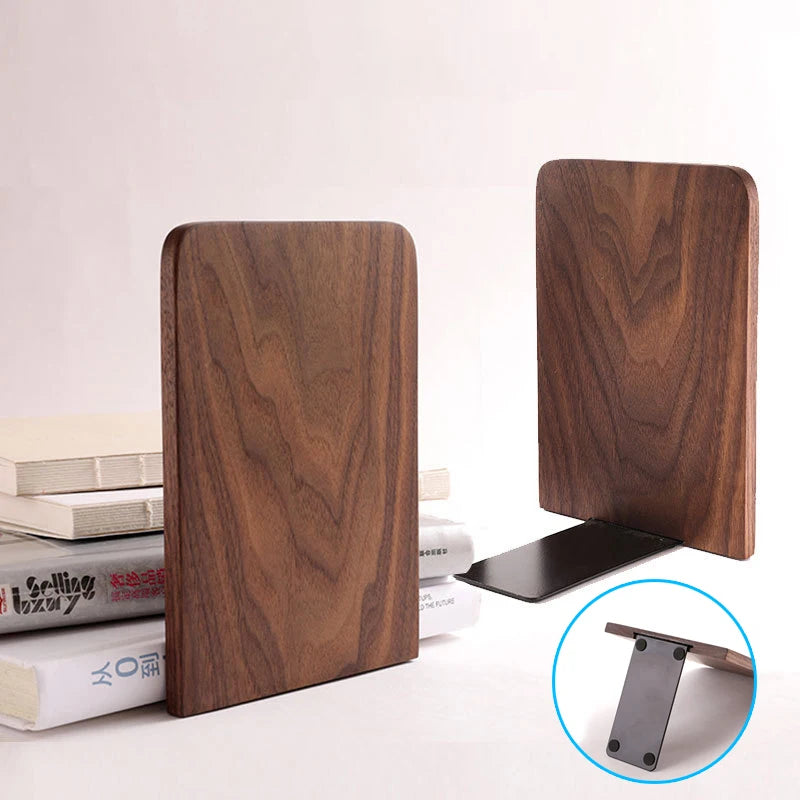 Natural Wooden Bookends