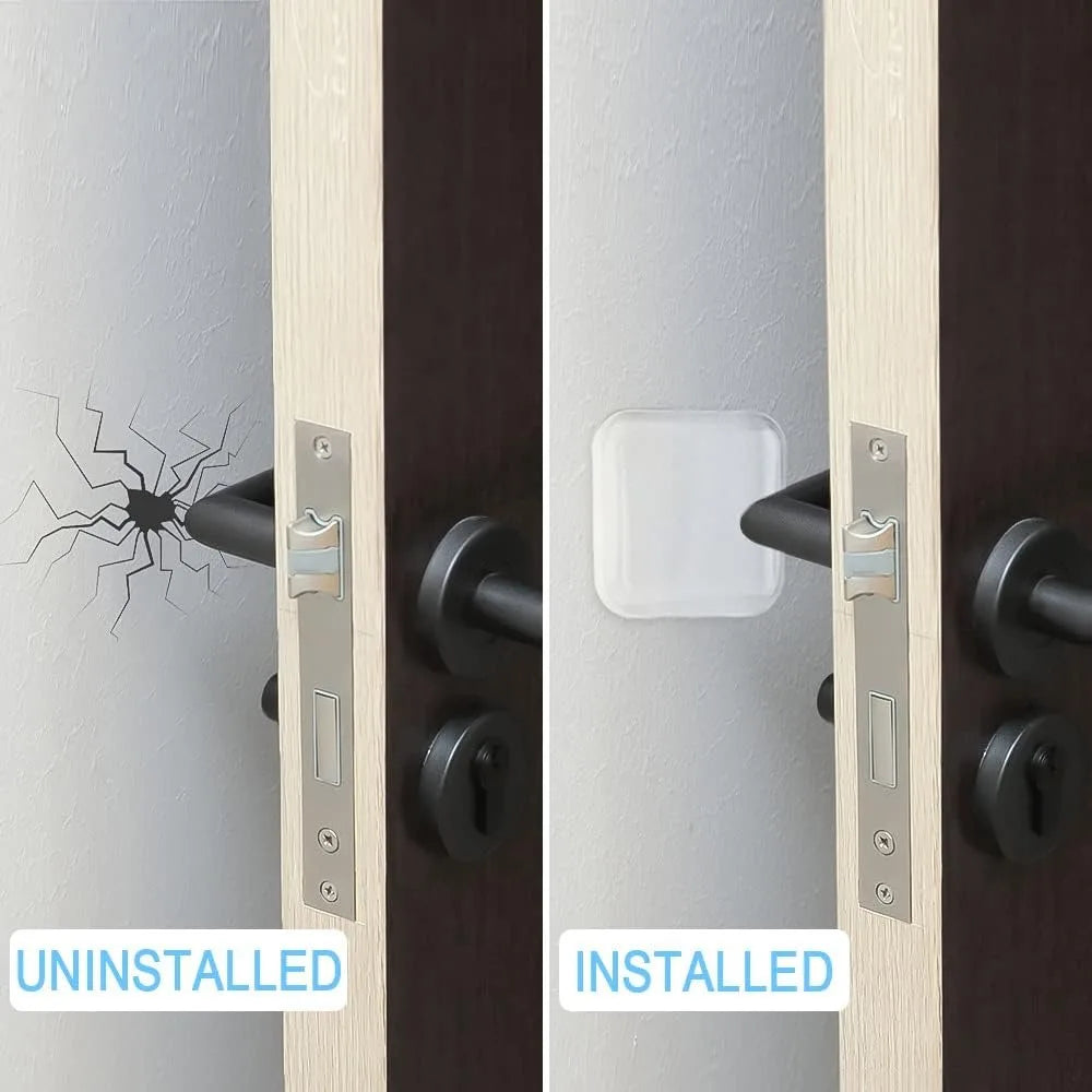 Transparent Self-Adhesive Silicone Door Wall Protector Pads