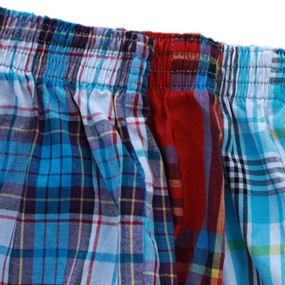 4Pcs/lot M-4XL Classic Men Boxer Shorts