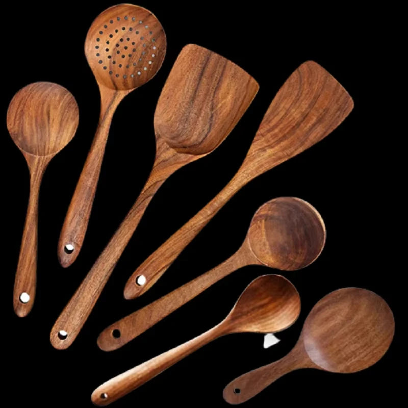 Wooden Kitchen Utensil Set