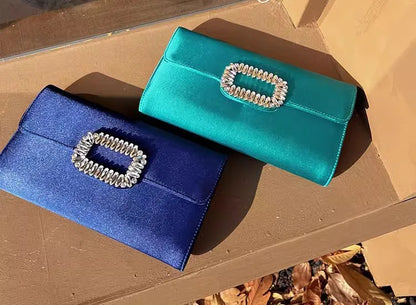 Satin Prom Evening Clutch Bag