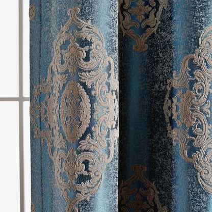 European Chenille Jacquard Luxury Curtain