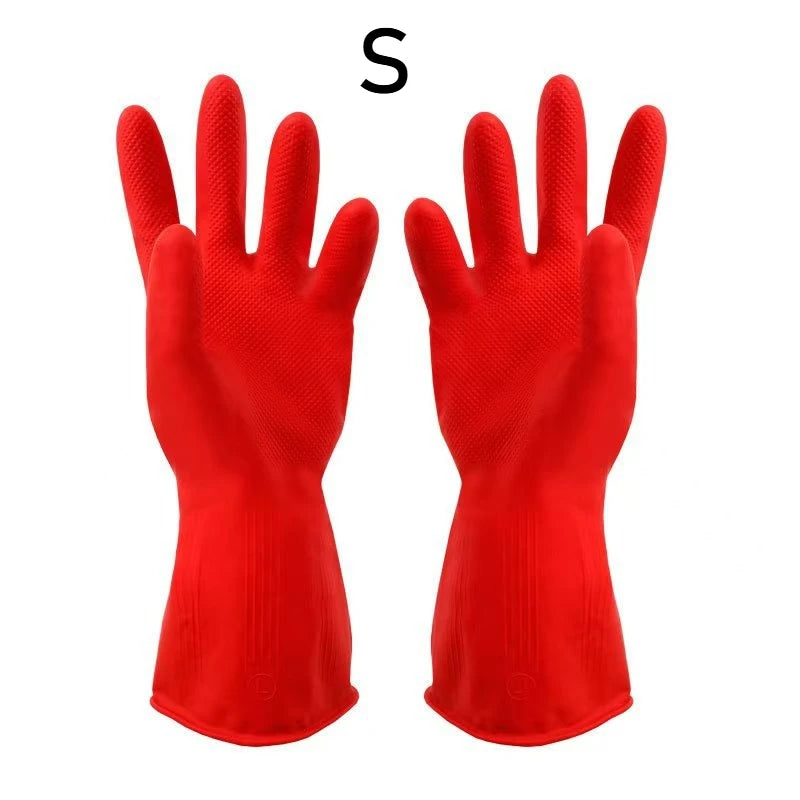 Extended Latex Dishwashing Cleaning Gloves