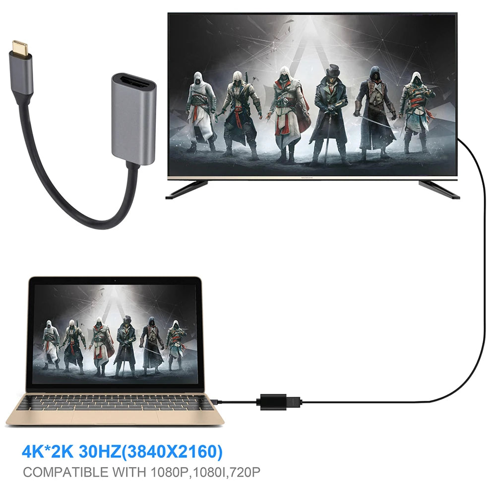 USB-C to HDMI 4K Display Adapter