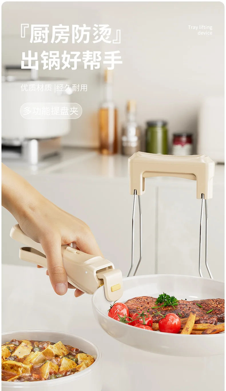 One-Handed Heat Resistant Dish Plate Holder