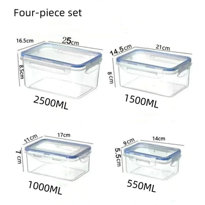 Sealed Rectangular Food Storage Container with Lid