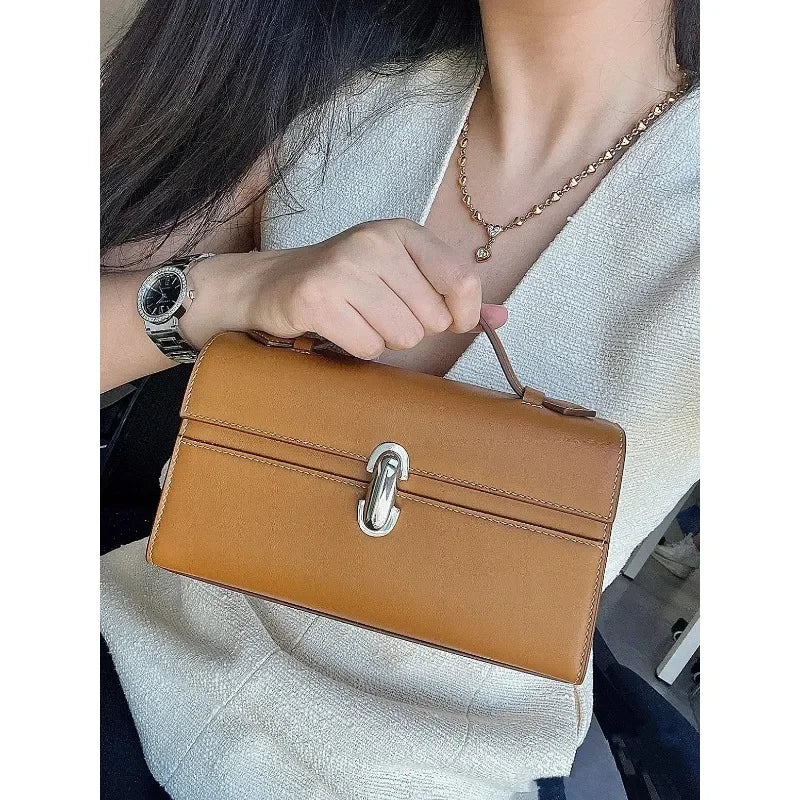 Vintage Genuine Leather Satchel Bag