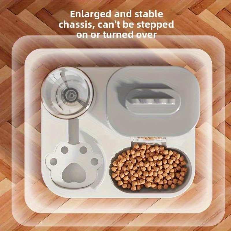 2-in-1 Automatic Pet Feeder & Water Dispenser